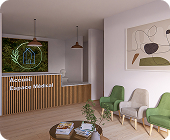 Vue 3D des futurs bureaux