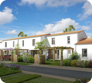 Vue 3D d'une maison de type Acco'